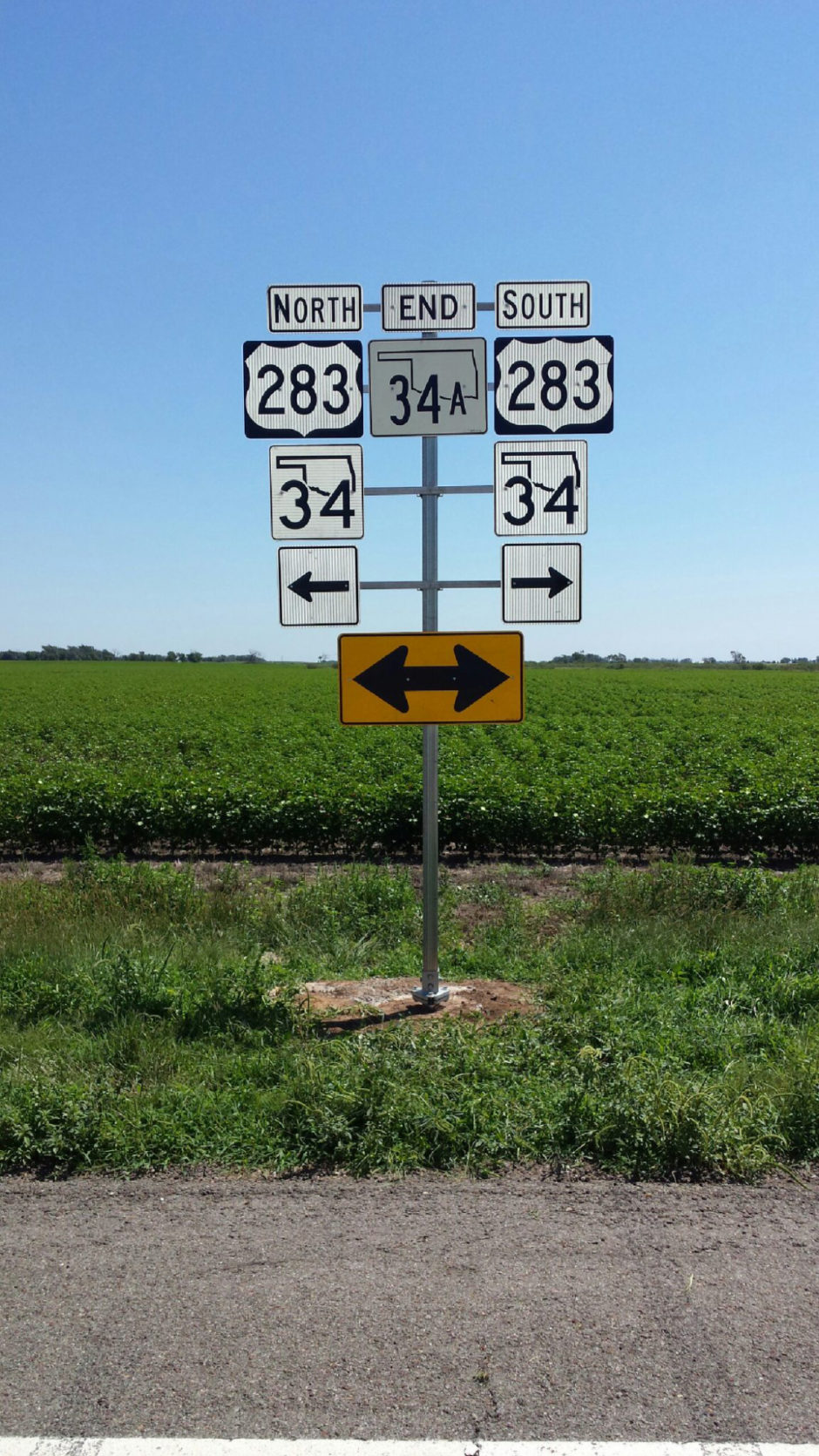 OK DOT Sign Array front Willow